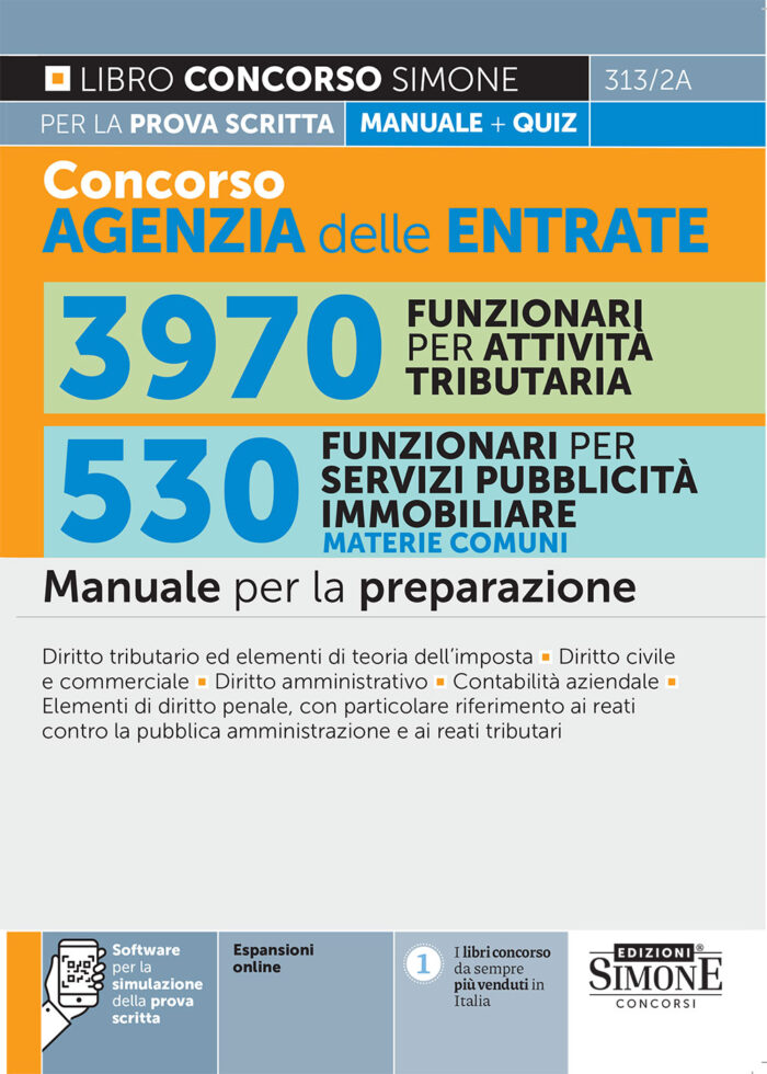 Manuale Concorso Agenzia delle Entrate 4500 Funzionari