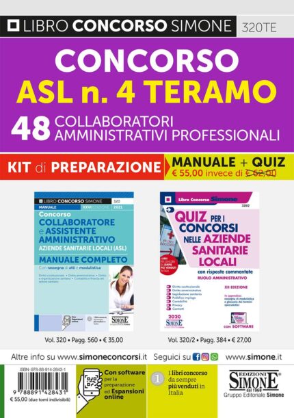 Concorso ASL Teramo 48 amministrativi