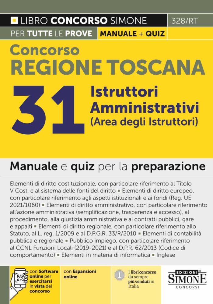 Concorso Regione Toscana Istruttori