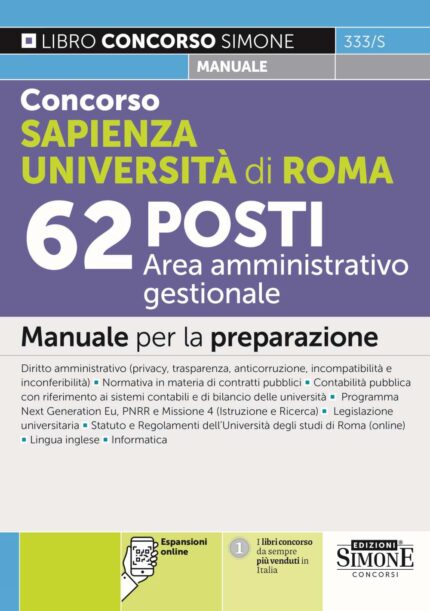 Manuale Concorso Sapienza Roma