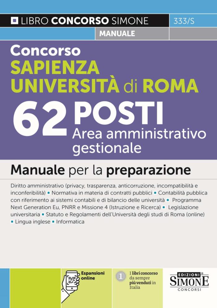 Manuale Concorso Sapienza Roma