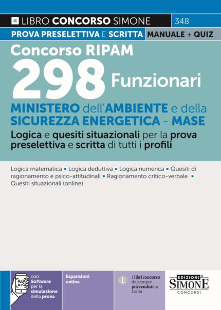 Manuale Concorso RIPAM 298 Funzionari - Ministero dell'Ambiente