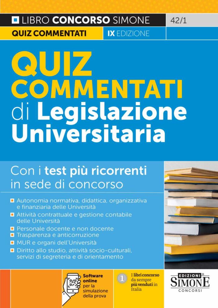 Quiz commentati di Legislazione Universitaria