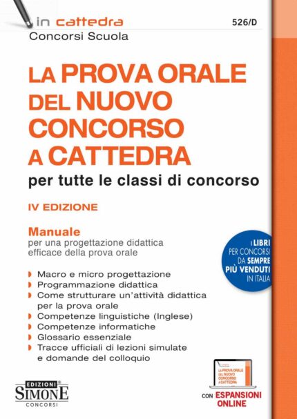 La Prova Orale del Nuovo Concorso a Cattedra