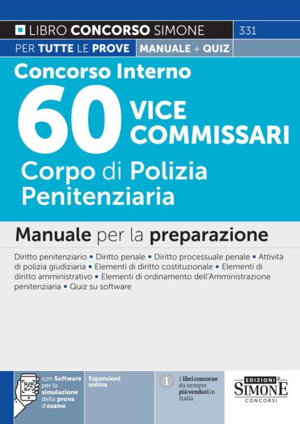 60 Vice Commissari Polizia penitenziaria