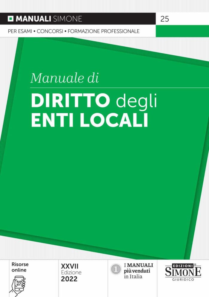 Manuale di diritto degli enti locali