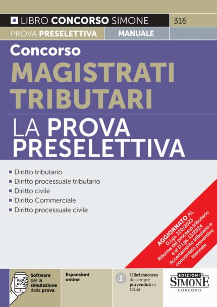 Concorso Magistrati Tributari - La prova preselettiva - 316