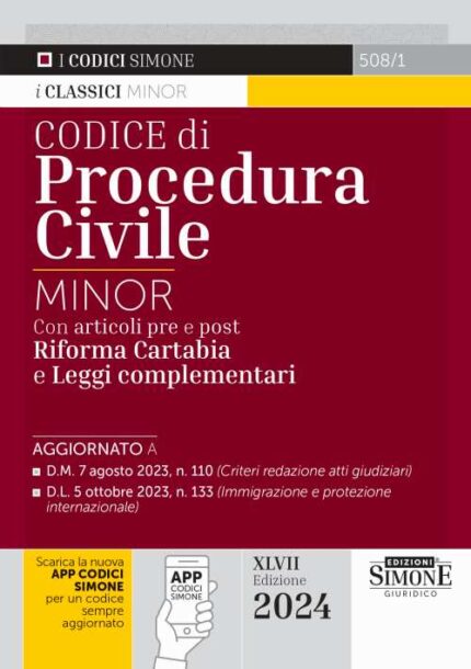 Codice di Procedura Civile Minor 2024