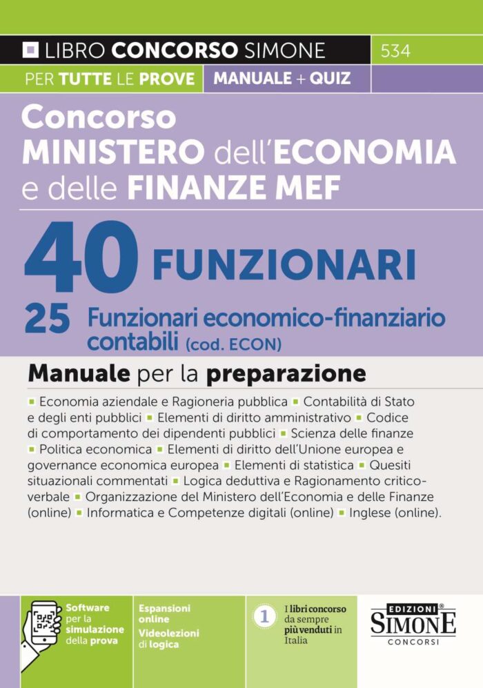 libro concorso mef