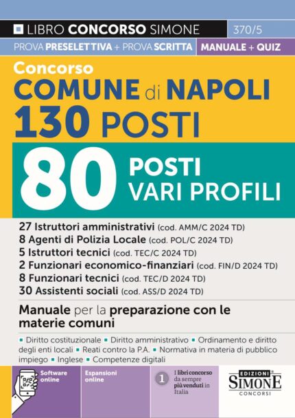 Libro concorso comune di Napoli