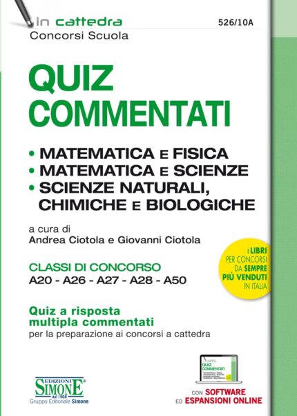 Libro Matematica e fisica - quiz commentati