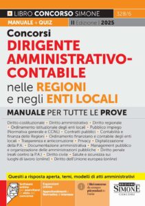 Concorsi Dirigente Amministrativo - Contabile nelle Regioni e negli Enti Locali - Manuale - 2025