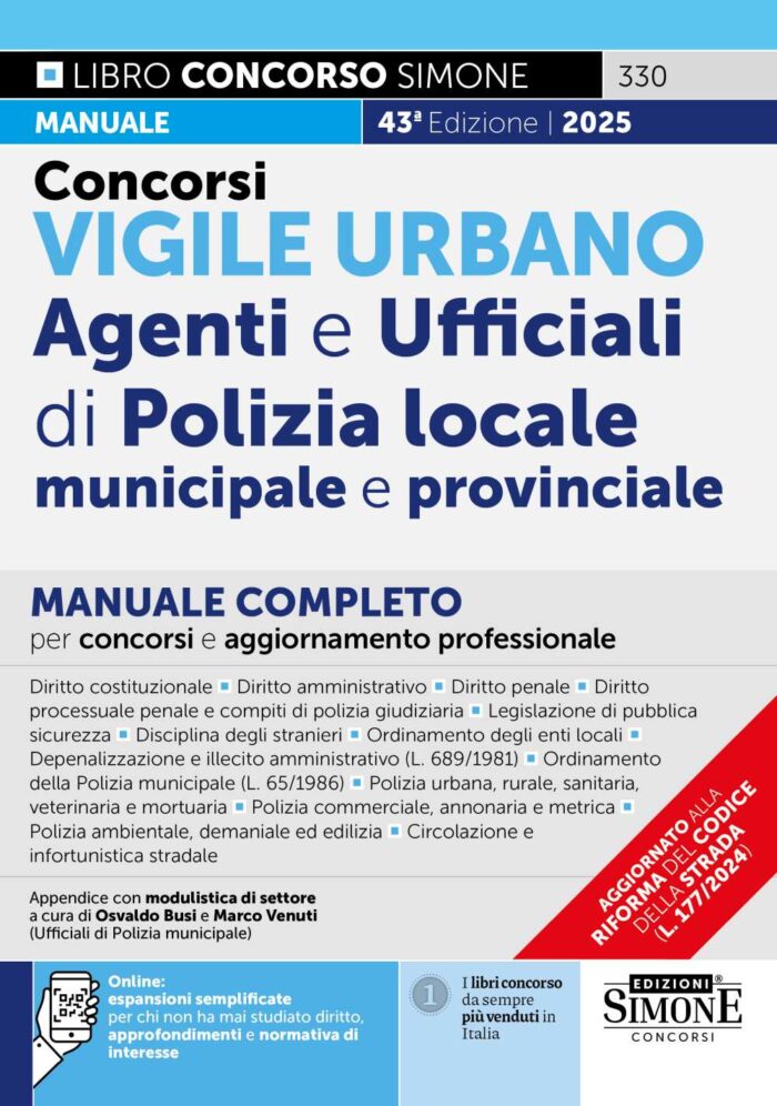 manuale concorso vigile urbano