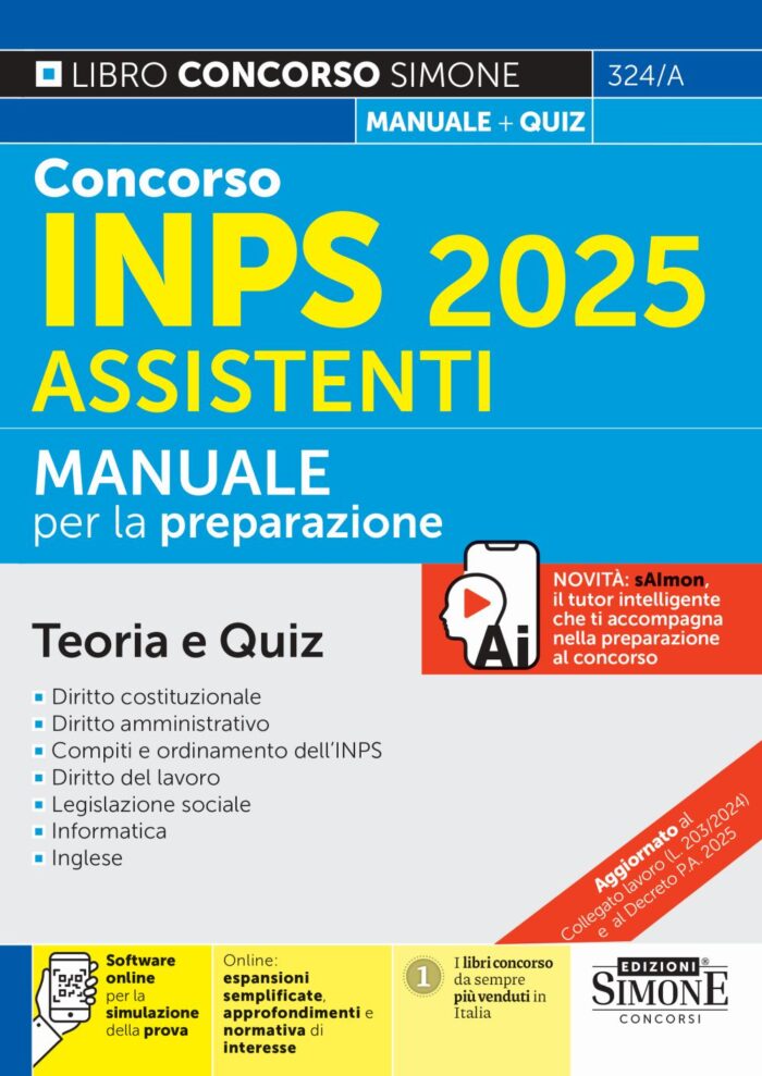 Manuale Concorso Assistenti INPS 2025