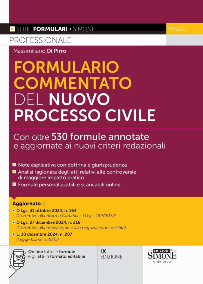 Formulario Commentato del Nuovo Processo Civile