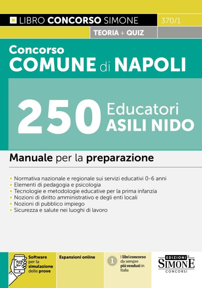 Manuale Concorso Comune di Napoli 250 Educatori ASILI NIDO 2025