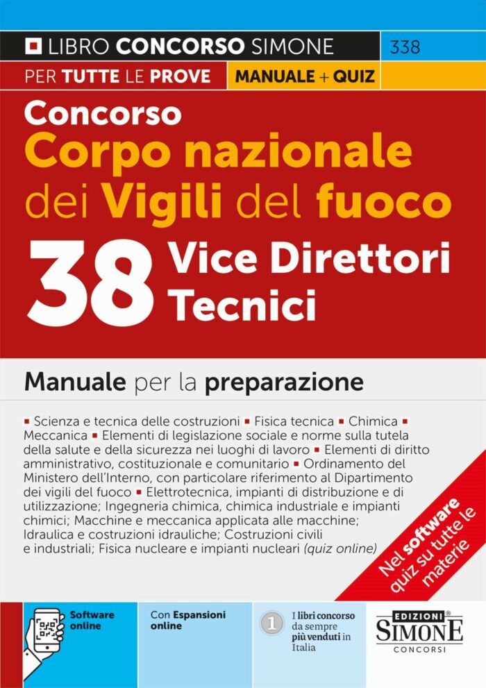 Manuale Concorso Direttori Tecnici Vigili del Fuoco