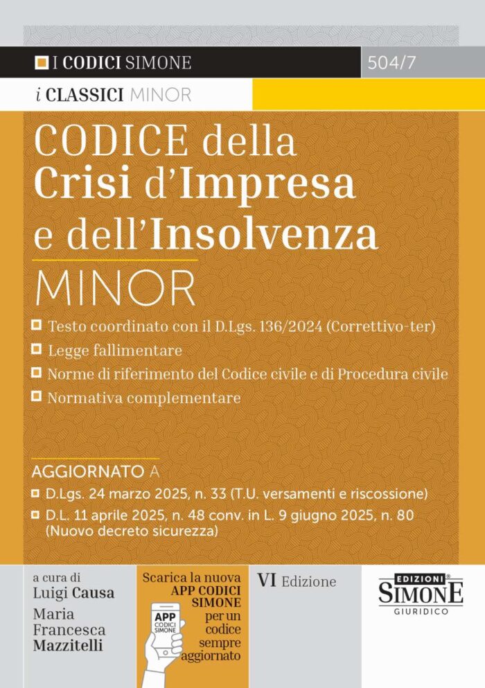 Codice della Crisi d'Impresa e dell'Insolvenza Minor