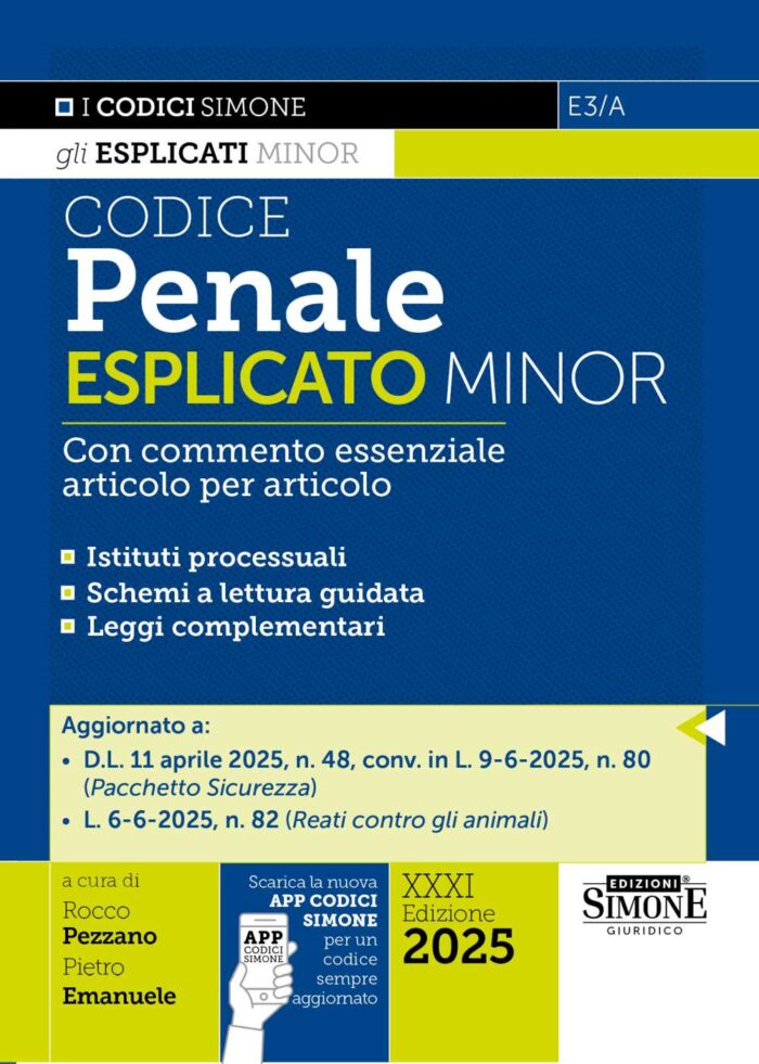 Codice Penale Esplicato Minor