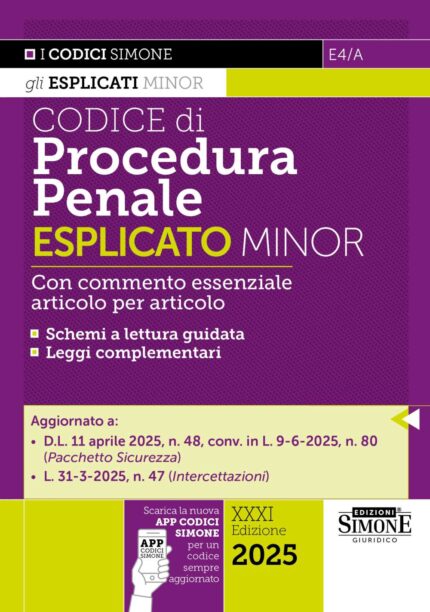 Codice di Procedura Penale Esplicato Minor