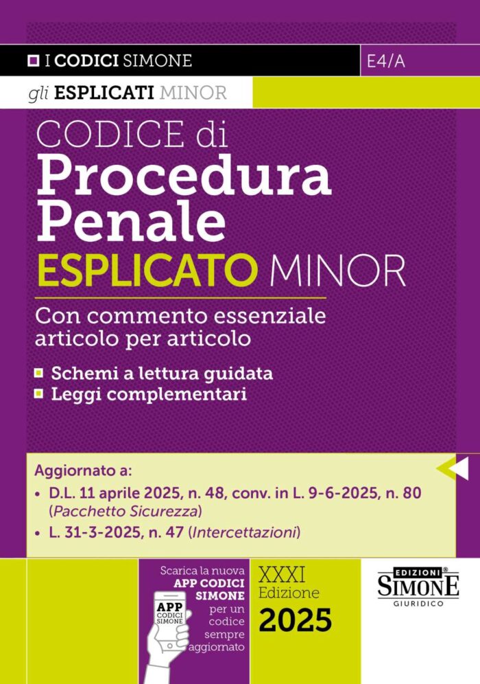 Codice di Procedura Penale Esplicato Minor