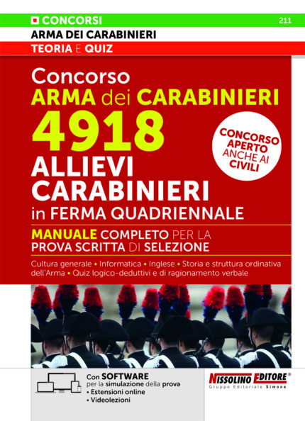 Manuale Concorso 4918 Allievi Carabinieri per la prova scritta