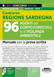 Concorso forestali Regione Sardegna 96 Agenti del Corpo Forestale e di Vigilanza Ambientale