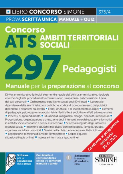 Concorso ATS - Ambiti territoriali sociali - 297 Pedagogisti - 375/4