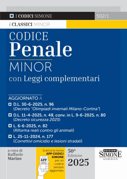 Codice Penale Minor con leggi complementari