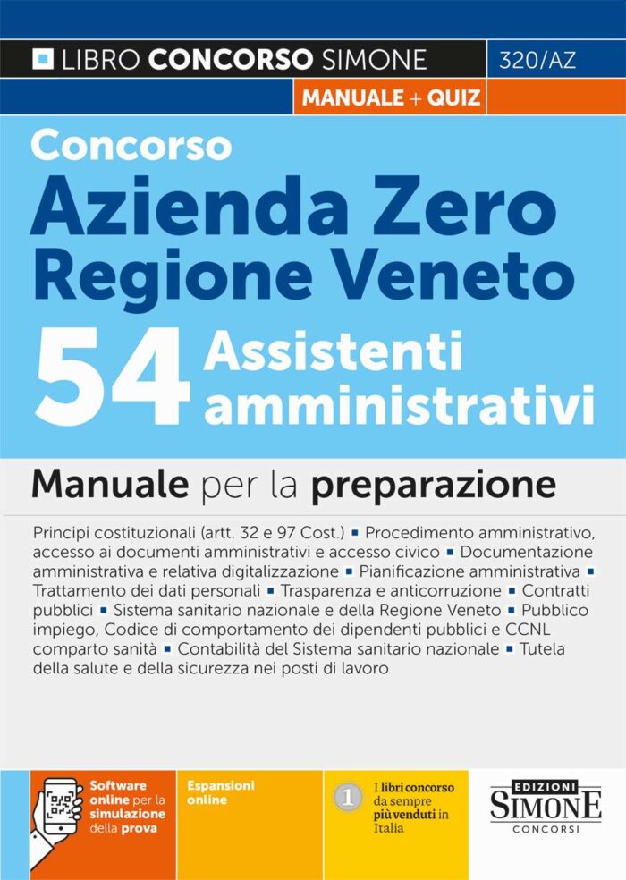 manuale concorso azienda zero veneto 54 assistenti amministrativi