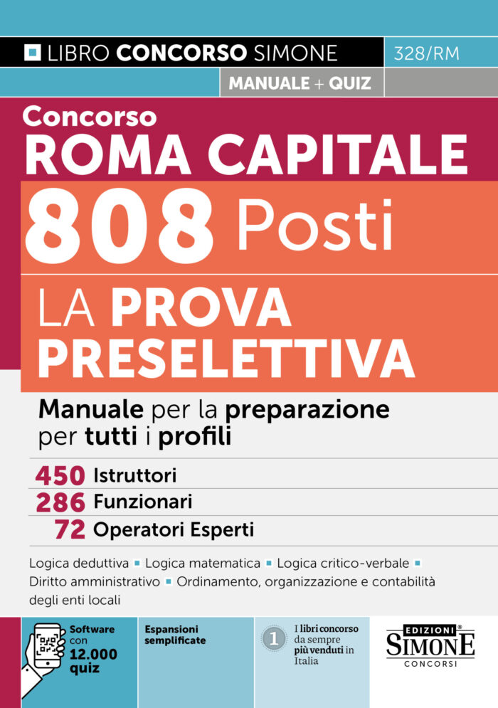 Concorso Roma Capitale 808 Posti - La prova preselettiva - 328/RM - immagine 1