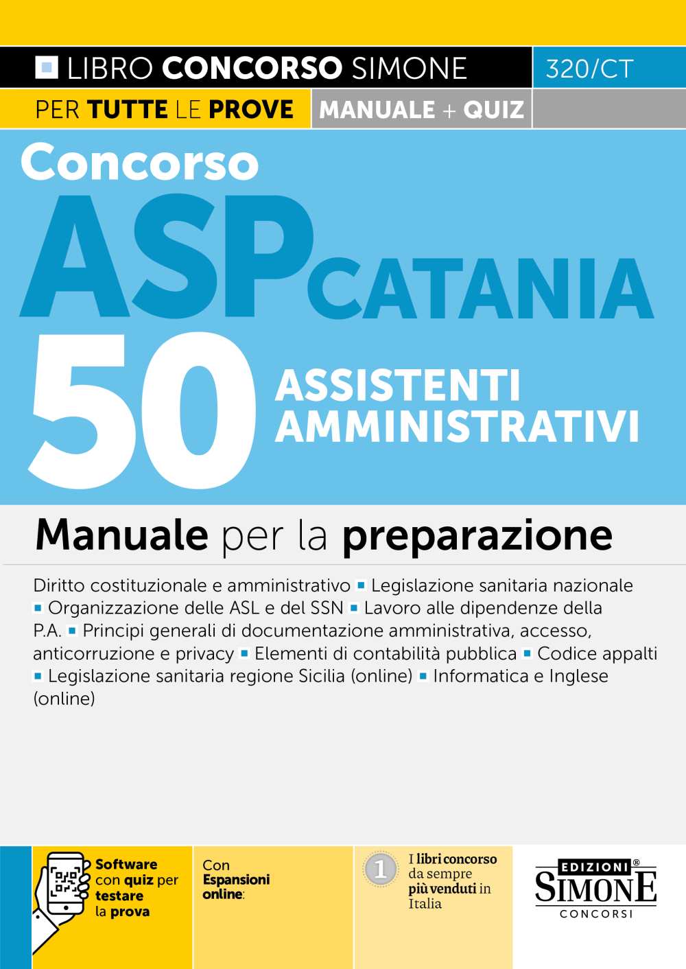 v320_ct Concorso ASP Catania 50 Assistenti Amministrativi - Manuale - 320/CT - immagine 1