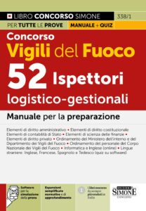 Manuale Concorso Vigili del Fuoco 52 Ispettori Logico-gestionali