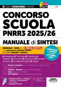 Manuale di Sintesi per la Prova Scritta del concorso scuola PNRR3