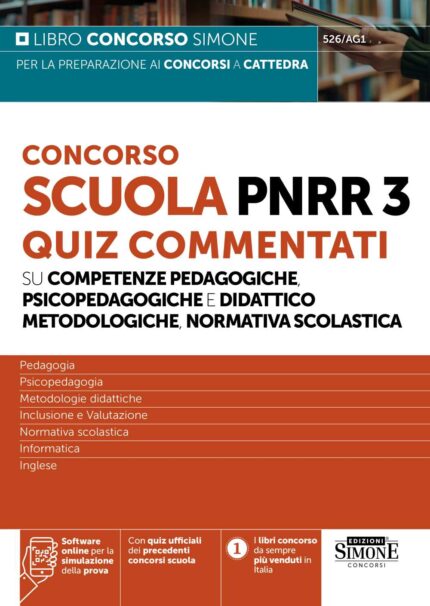Quiz concorso scuola PNRR3 con simulatore per i test