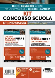 kit di preparazione con i libri Concorso Scuola PNRR3