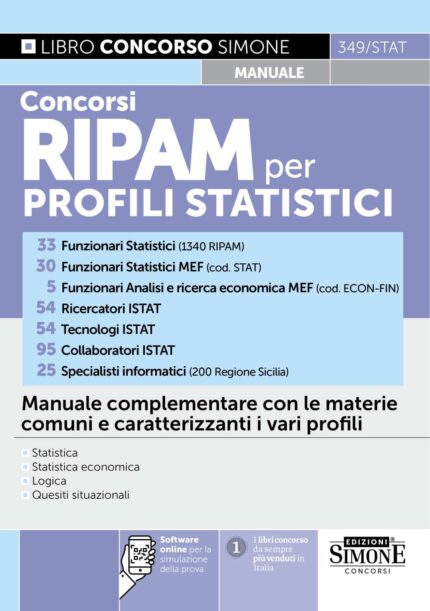 Concorsi RIPAM per profili statistici - Manuale - 349/STAT