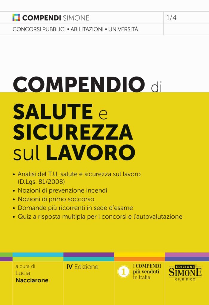 Compendio di Salute e sicurezza sul lavoro - 1/4 - Edizioni Simone ...