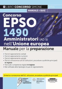 Concorso EPSO 1490 Amministratori nell’Unione Europea (AD 5) – Manuale
