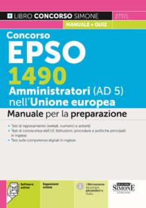 Manuale concorso amministratori unione europea 2026 AD5 funzionari laureati