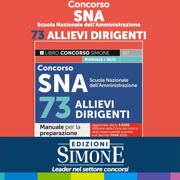 Banner Concorso SNA Scuola Nazionale dell’Amministrazione – 73 Allievi Dirigenti