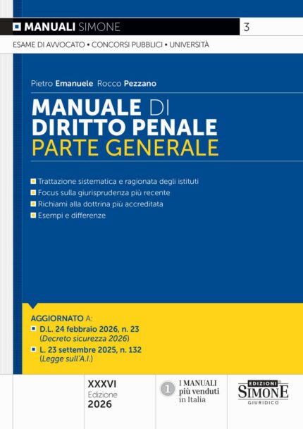 Manuale di Diritto Penale (Parte generale)