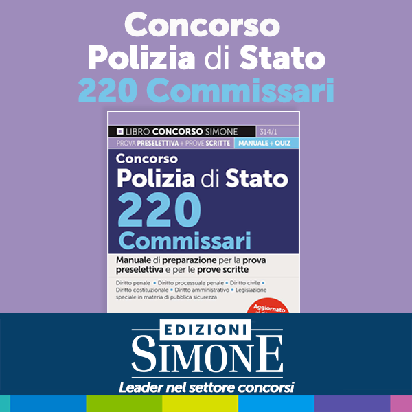 Banner Concorso Polizia di Stato 220 Commissari