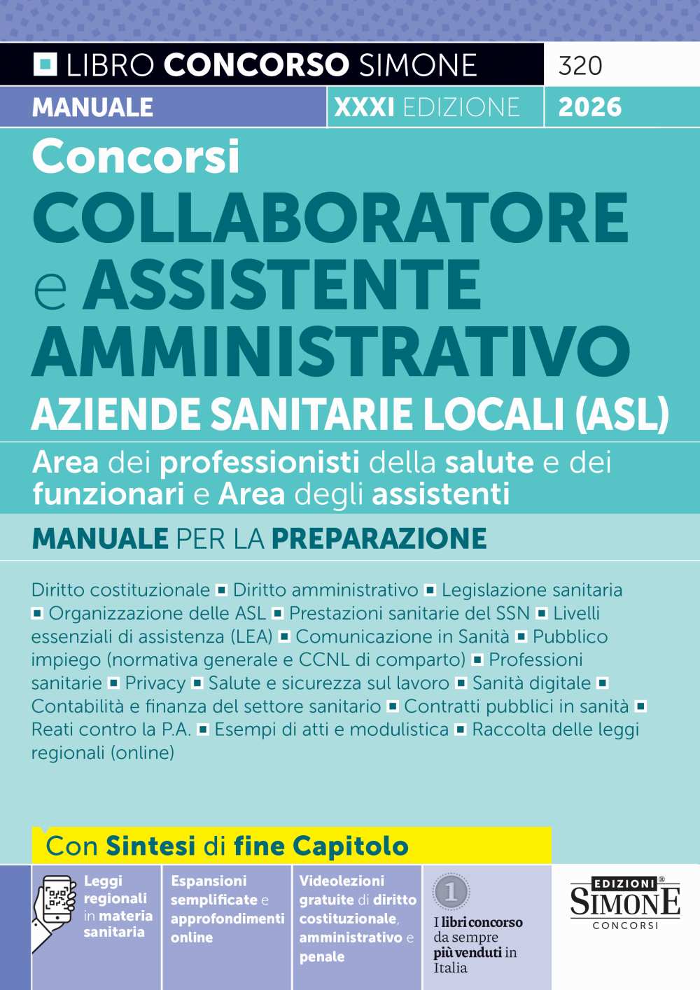 v320 Concorso Collaboratore e Assistente Amministrativo Aziende Sanitarie Locali - Manuale - 320 - immagine 1
