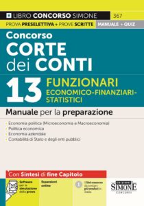 manuale concorso corte dei conti funzionari economici statistici finanziari contabili