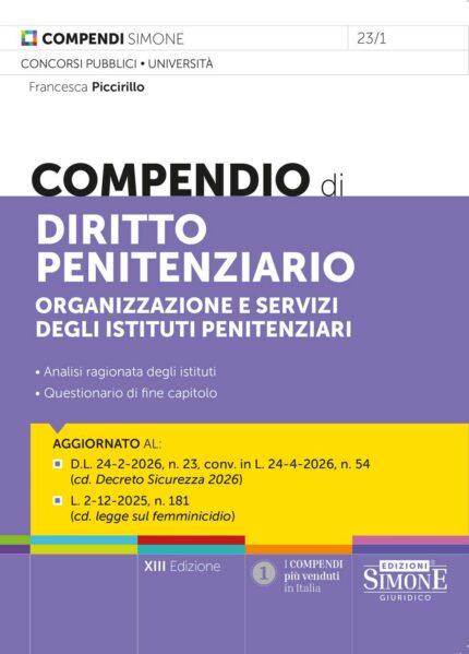 Compendio di Diritto penitenziario