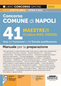 Manuale concorso maestre e maestri al comune di Napoli 2026