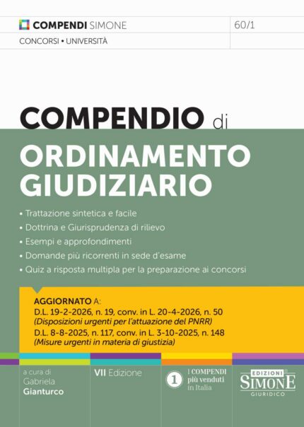 Compendio di Ordinamento Giudiziario