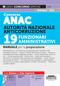Manuale concorso ANAC 19 funzionari amministrativi 2026