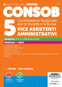 manuale concorso CONSOB 2026 5 Vice Assistenti Amministrativi